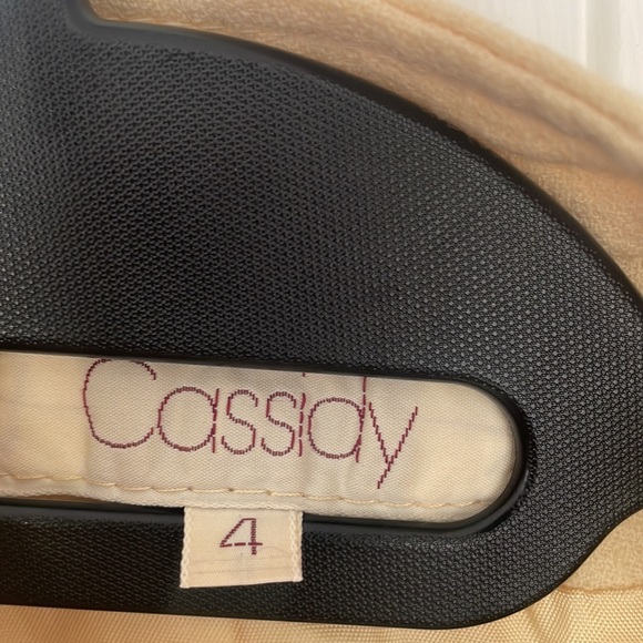 Gorgeous 🥰 ⭐️ Vintage Cassidy Wool Bolero Style Jacket 4 Cream/Yellow - Picture 3 of 5